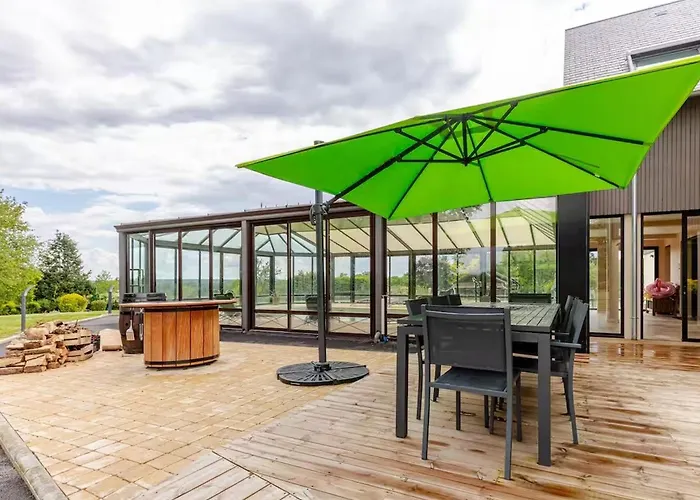 Tatil Evi Maison D'architecte Avec Piscine Chauffee Et Parc Securise - Fr-1-410-487 Soulitre